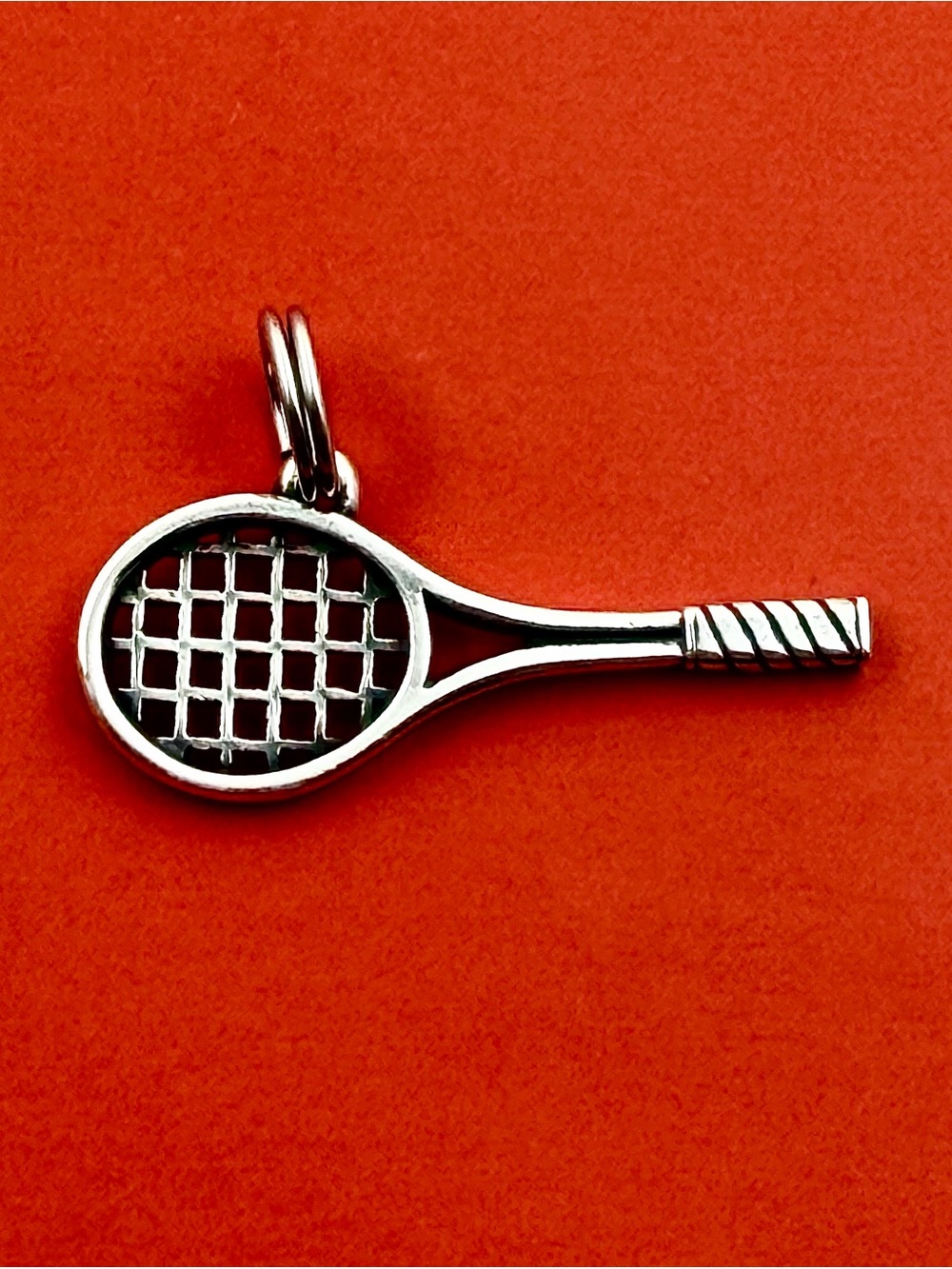 James Avery Silver Tennis Racket Charm - Silver